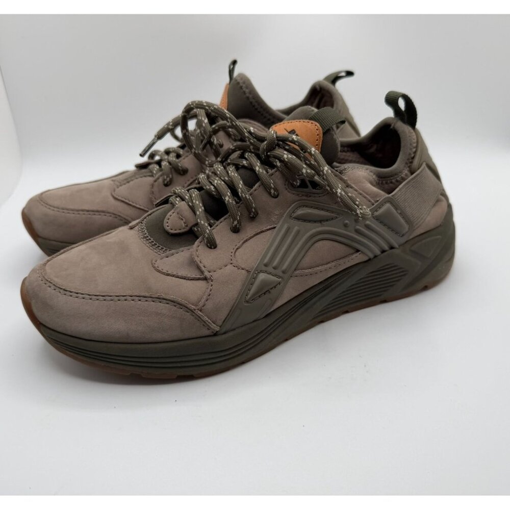 Earth Saunter Hiking Women Size 8.5 Hunter Green Outdoor Trail Lace Up Sneakers